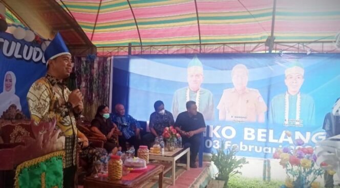 Bupati Sachrul Mamonto Kunjungi Desa Jiko Blanga Hadiri Acara Adat Tulude